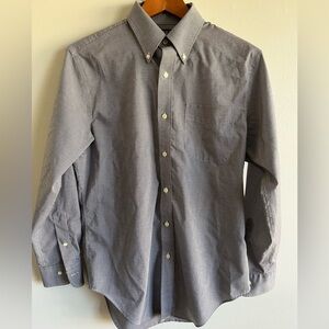 Lauren Ralph Lauren Men’s Button Down Shirt Black White Gingham Classic 15 32/33